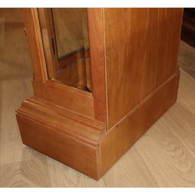 Hermle North America Red Oak Moonphase Grandfather Clock For Sale - Image 4 of 18
