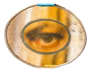 Restless Eye Silver Mirror from Unique Mirrors