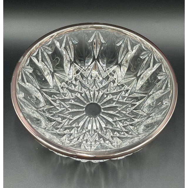 1930s Bowls in Cut Glass with Silver-Plated Rims, 1930s, Set of 12 For Sale - Image 5 of 13
