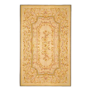 Vintage Indian Decorative Oriental Chain Stitch Rug in Room Size