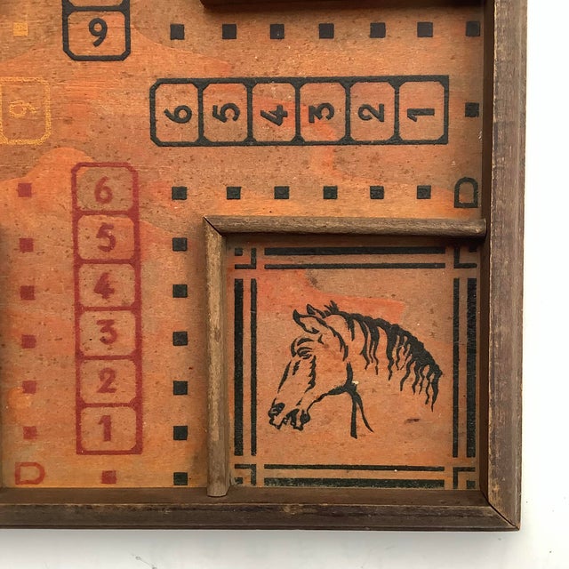 1960s Vintage Horse Themed Wahoo Gameboard For Sale - Image 5 of 6