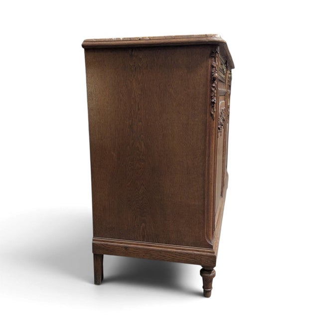 Early 20th-Century French Marble-Top Buffet, Guerin Paris Label For Sale - Image 16 of 18