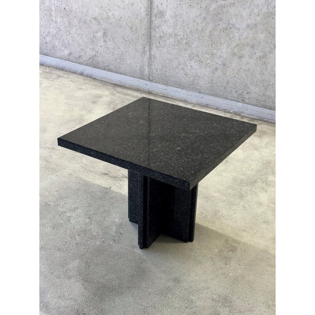 Vintage Granite Side Table, 1980s For Sale - Image 4 of 7