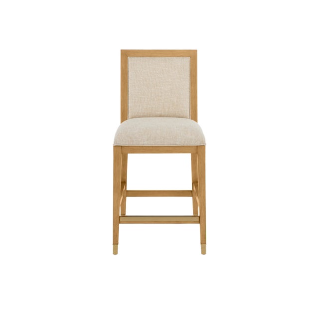 Currey & Company Santos Sea Sand Side Chair, Liller Malt For Sale In Atlanta - Image 6 of 9