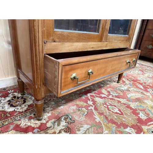 Louis XVI Style Mahogany Display Bookcase For Sale - Image 3 of 8