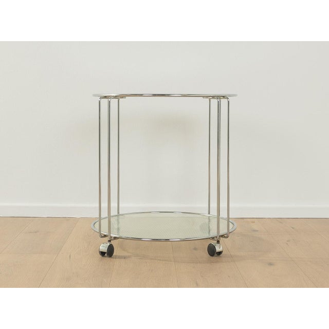 Side Table on Wheels, 1980s For Sale - Image 4 of 7