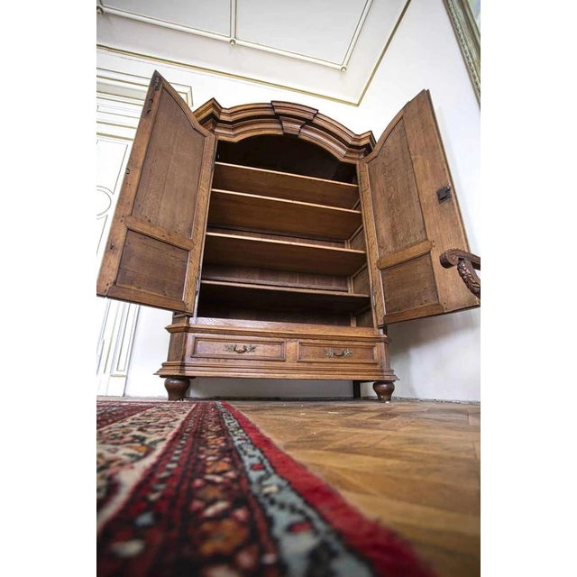 2000 - 2009 19th Century Castle Oak Cabinet For Sale - Image 5 of 16
