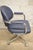 Vintage Chromcraft Mid Century Modern Blue Vinyl Rolling Office Desk Chair (A) For Sale - Image 10 of 10