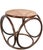 Iconic bentwood and caned Vienna Secessionist style ottoman, stool, design attributed to Michael Thonet. The stool is in...