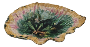 Griffin Smith & Hill Etruscan Majolica Begonia Leaf Plate 9.25"