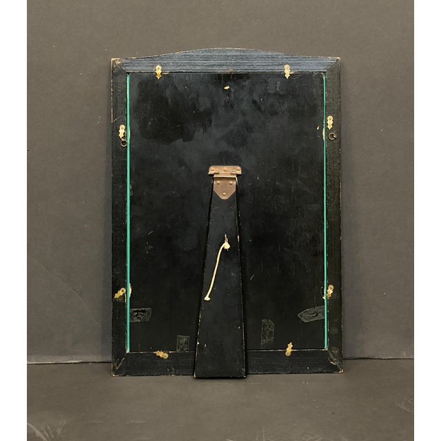 English Vanity Mirrors With Chinoiserie Black Lacquered Frames - Two Available For Sale - Image 14 of 17