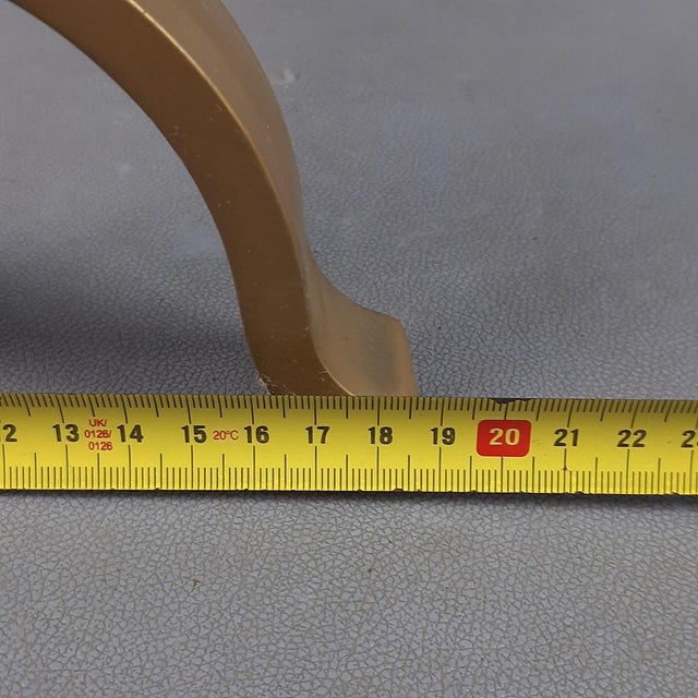 Italian Iron and Brass Fireplace Andirons, 20th Century, Set of 2 For Sale - Image 15 of 16