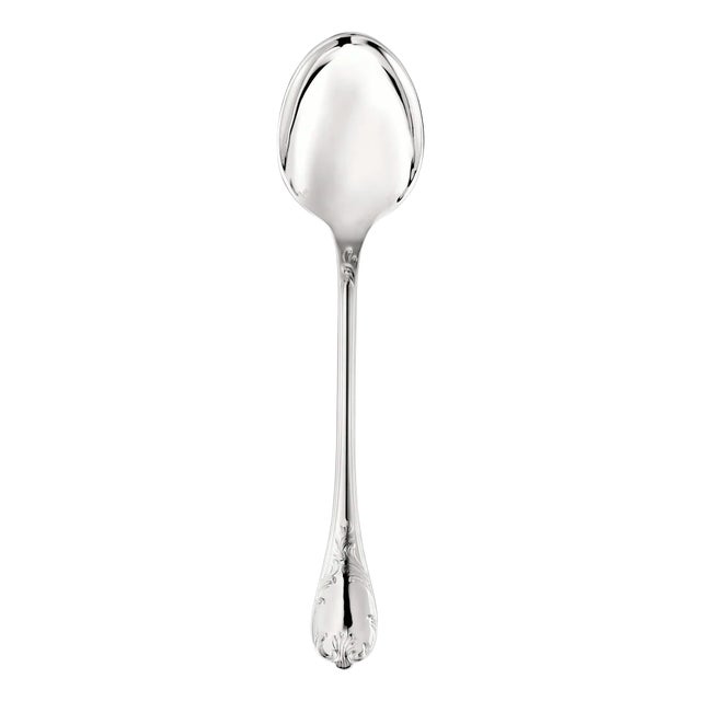 Retails for $355. This item is currently unavailable on the makers website. This silver plated serving spoon in the Marly...