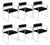 Black Mid-Century Modern Italian Chrome and Velvet Chairs, 1970s, Set of 6, Set of 6 For Sale - Image 8 of 8