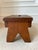 Wood Vintage 1974 Signed Handcrafted Wood Plinth or Small Rustic Stool For Sale - Image 7 of 16