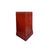 Distressed Orange Red Color Slim End Table Nightstand Cabinet For Sale - Image 4 of 6