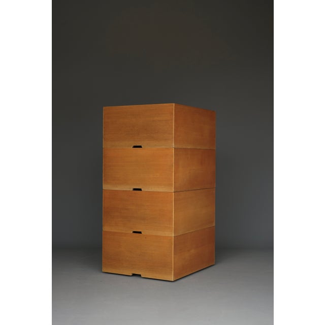 Storage Boxes in Beech Wood by Wim Den Boon, 1967, Set of 4 For Sale - Image 15 of 16