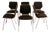 Office Chairs by Carlo Ratti, 1970s, Set of 6 For Sale