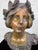 Metal Art Nouveau Polychrome Bust “Enid” of a Young Woman, European, C. 1900–1915 For Sale - Image 7 of 12
