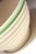 Vintage Stoneware Beehive Cream and Green Striped Yellow Ware Mixing / Salad Bowl For Sale - Image 9 of 15