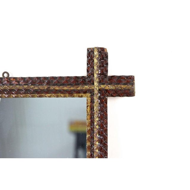 Late 19th Century Late 19th Century Art Wall Rustic Tramp Mirror, Austria, 1880 For Sale - Image 5 of 18