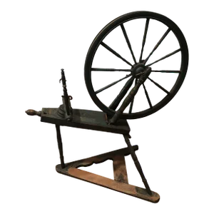 Original Blue Paint Spinning Wheel