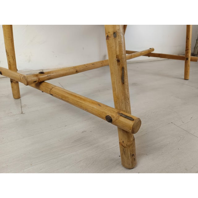 Vintage Rattan Table, 1950s For Sale - Image 14 of 18