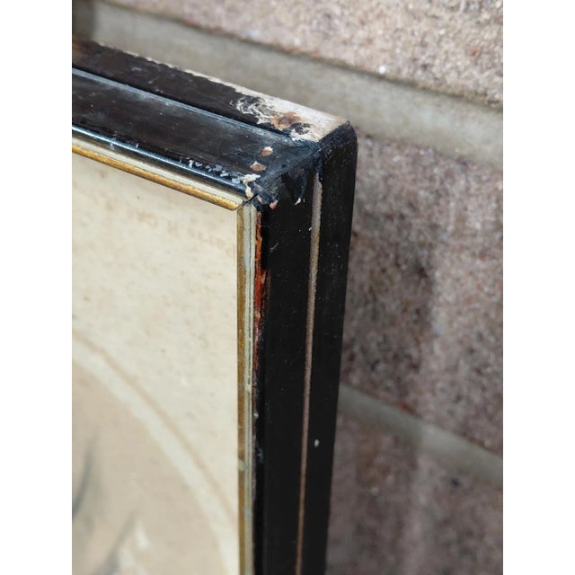 Black Framed Signed Louis Stanislas Marin-Levigne Lithograph and Print No. 5 For Sale - Image 8 of 9