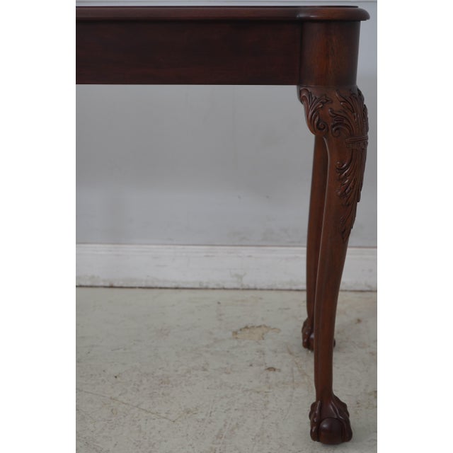 Henkel Harris Ball & Claw Chippendale Mahogany Sofa Table For Sale - Image 9 of 14