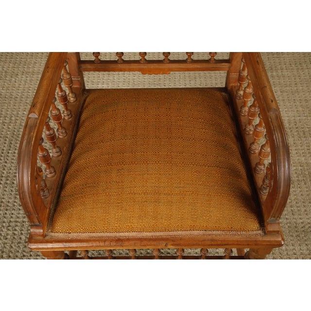 Late 19th Century English Oak Aesthetic Movement Armchair For Sale - Image 10 of 18