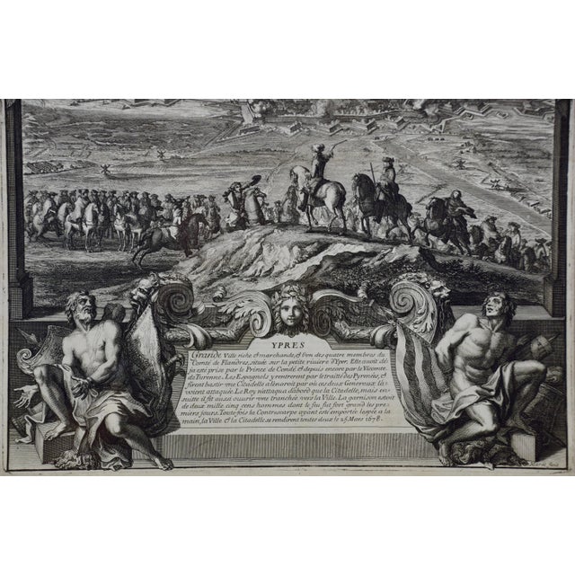Daniel Marot's the Siege of the Dutch Fortified City of Ypres by Louis Xiv, 1680 For Sale In San Francisco - Image 6 of 11