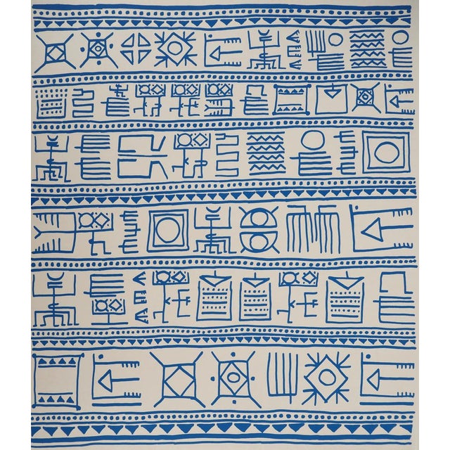 Modern Yona Friedman, Pictograms of Genesis (Blue), Original Screenprint For Sale - Image 3 of 8