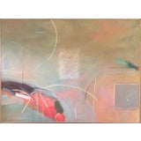 Modern Mid-Century Abstract Expressionist Oil Painting Signed, Framed For Sale