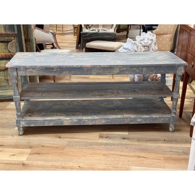 French French Vintage Draper’s Table, Provence, C. 1930 For Sale - Image 3 of 8
