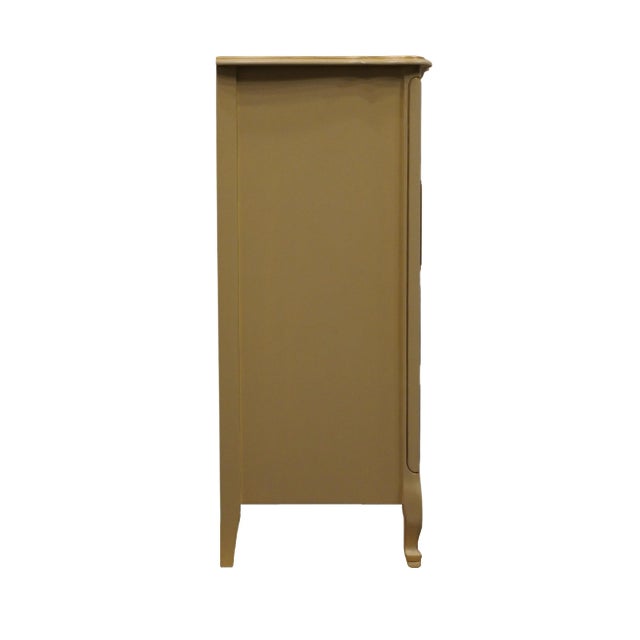 Dixie Furniture Cream Painted Shabby Chic / Country French Style 32" Chest of Drawers 710-7 For Sale - Image 11 of 12