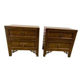 Pair of Vintage Dixie Shangri La Nightstands For Sale