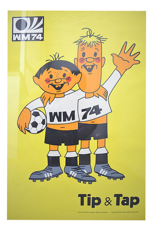 Football World Cup Tip & Tap Poster, 1974
