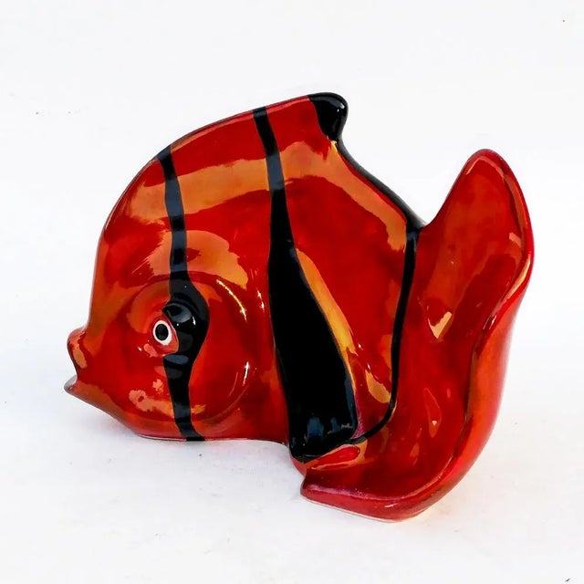 Ceramic Fish Figurine from S. Mola CA Sardegna, 1950s For Sale - Image 4 of 7