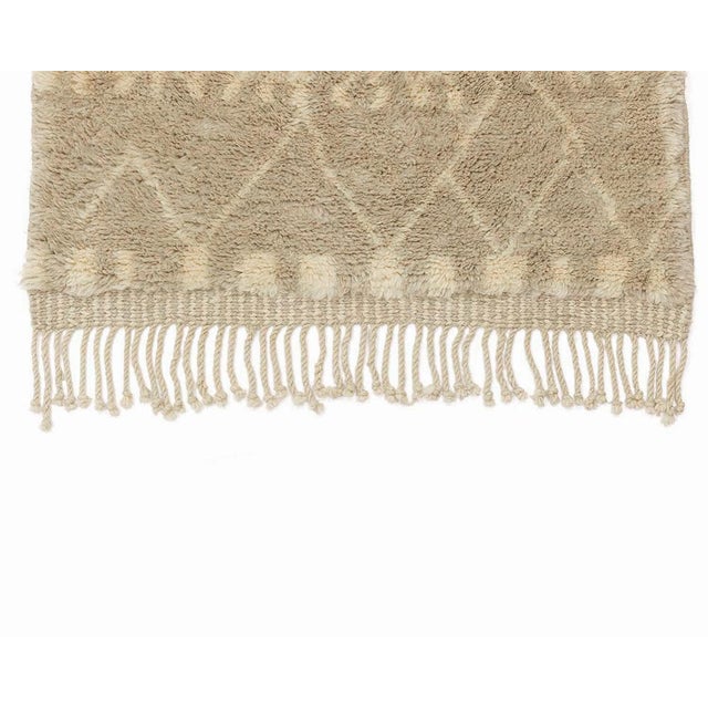 Textile Hand-Knotted Wool Runner Rug by Azele Studio For Sale - Image 7 of 10