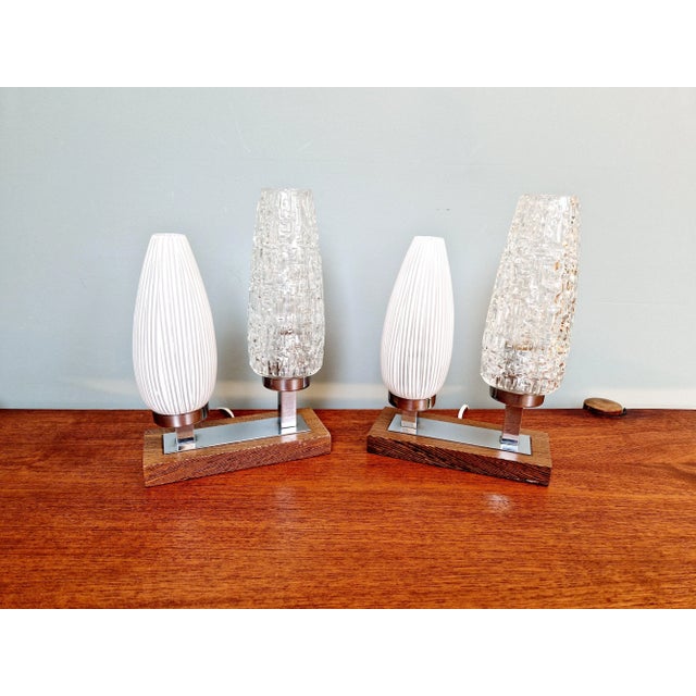 Mid-Century Bedside Lamps, 1960s, Set of 2 For Sale - Image 9 of 11