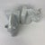 Mid 20th Century VTG Set 2 Mid Century Ceramic Horse Head Bookends Pale Blue White Glazed 8.5" For Sale - Image 5 of 11