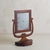 Antique Walnut Vanity Mirror, Italy 19th Century For Sale - Image 4 of 12