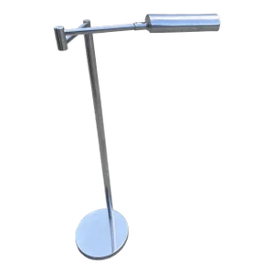 1970s Mid-Century Chrome Floor Swing Lamp
