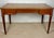 Brown Vintage Writing Desk with Brass Details and Three Drawers, 1920 For Sale - Image 8 of 16