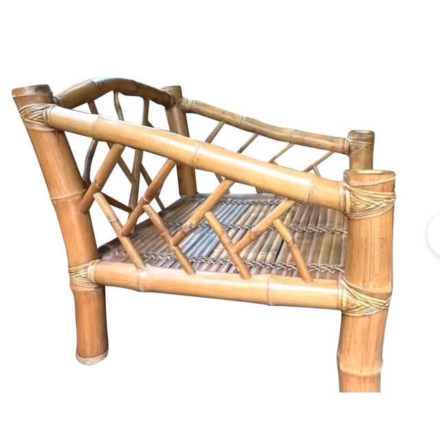 Mid Century Designer Antonio Budji Layug Bamboo Fretwork Club Chair ...