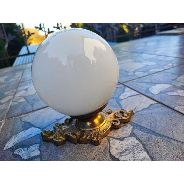 Goldenrod Vintage Brass Wall Lamp, 1950s For Sale - Image 8 of 8