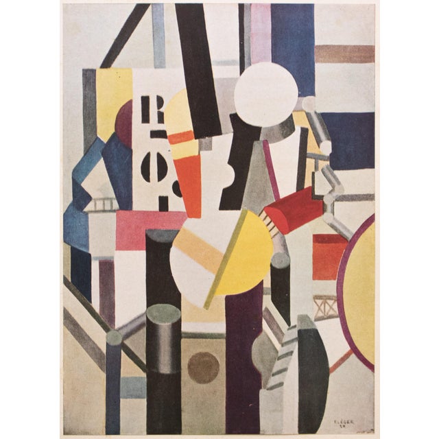 Paper 1948 After Fernand Leger "Composition", First Edition Period Offset Lithograph For Sale - Image 7 of 8