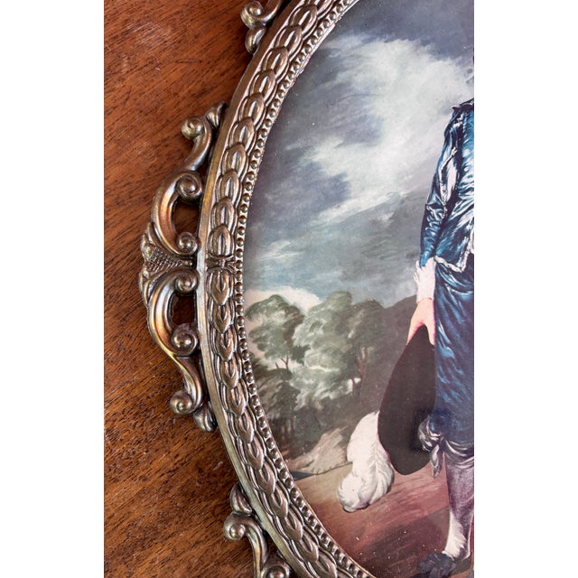 Traditional Vintage Framed Reproduction “The Blue Boy” by Thomas Gainsborough For Sale - Image 3 of 8