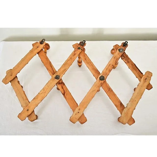 Victorian French 19th Century Faux Bamboo Coat & Hat Wall Hooks For Sale - Image 3 of 12