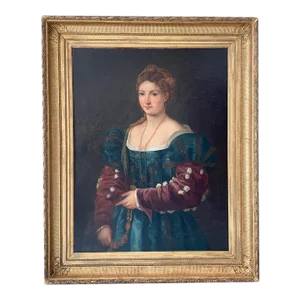 19th Century Italian Painting After Titian "La Bella"